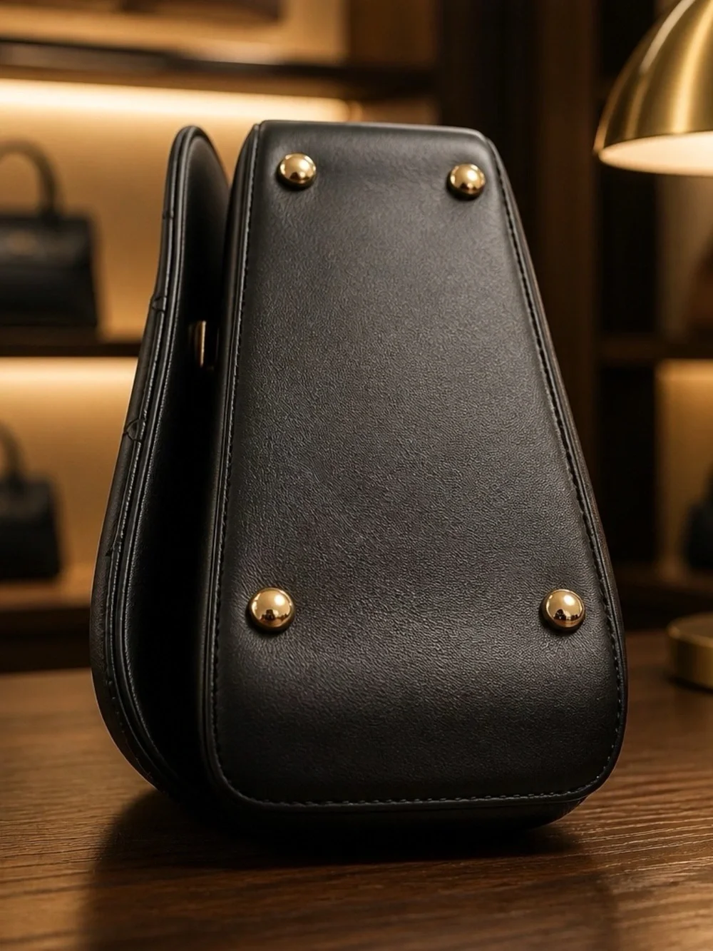 CHANEL Coco Handle Leather Black Bag.